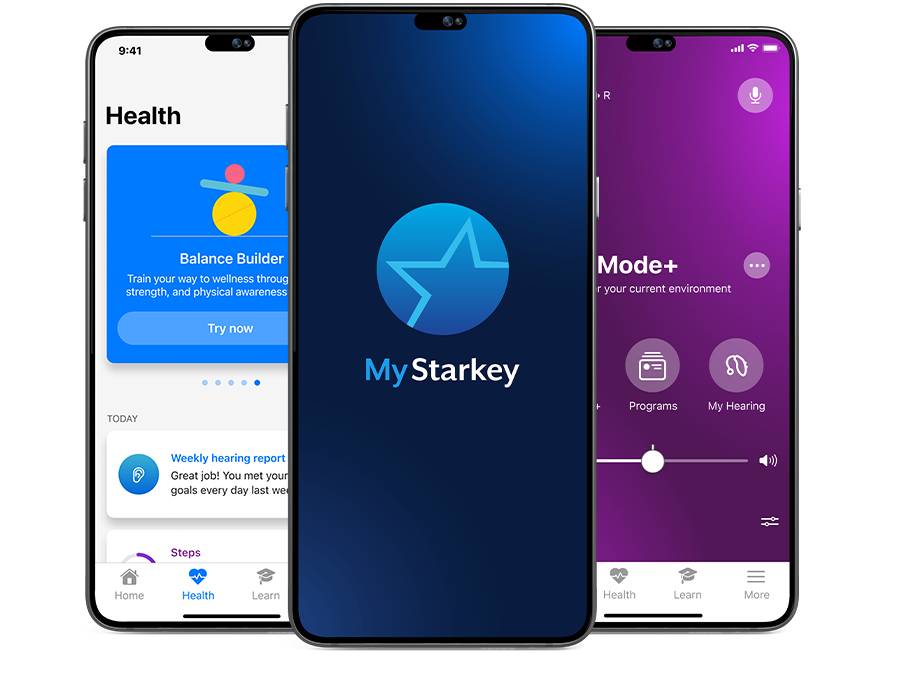 My Starkey App Screens